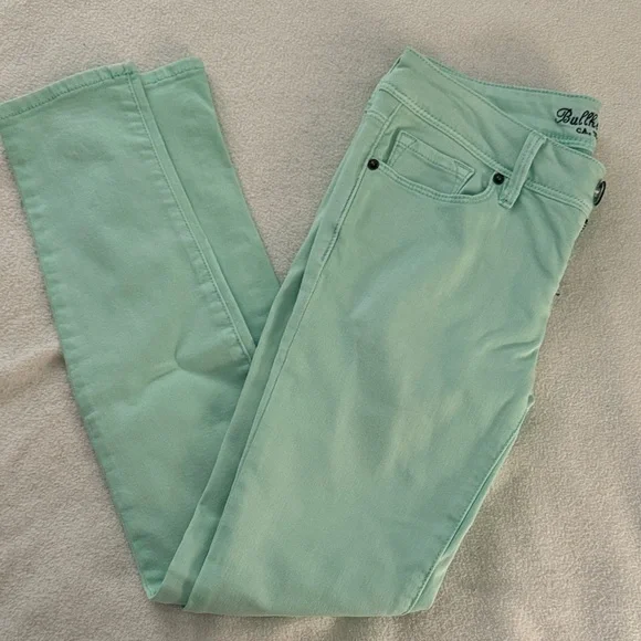Bullhead Women's Light Green Skinny Jeans - Picture 1 of 5
